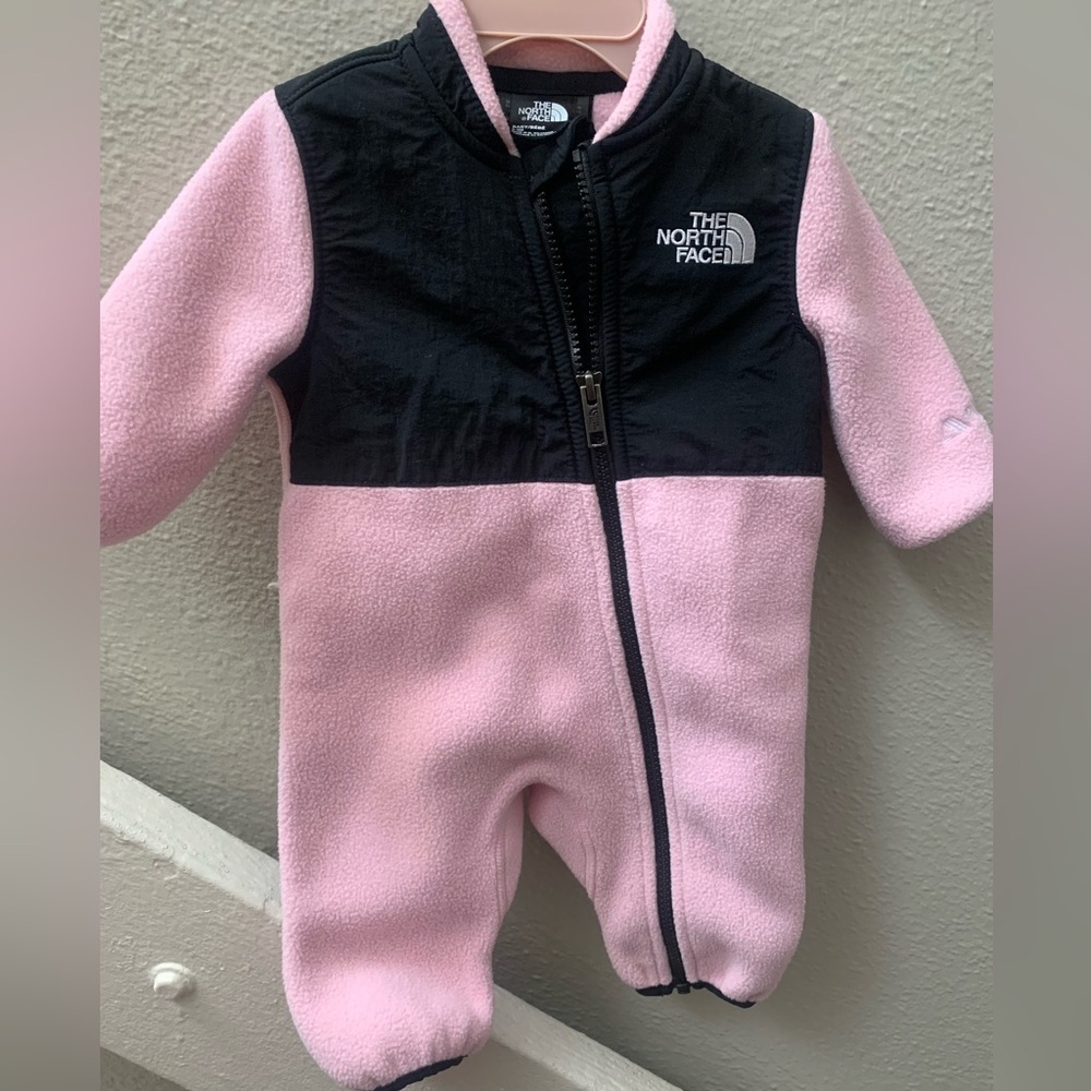 The North Face Baby One Piece in Pink and Black